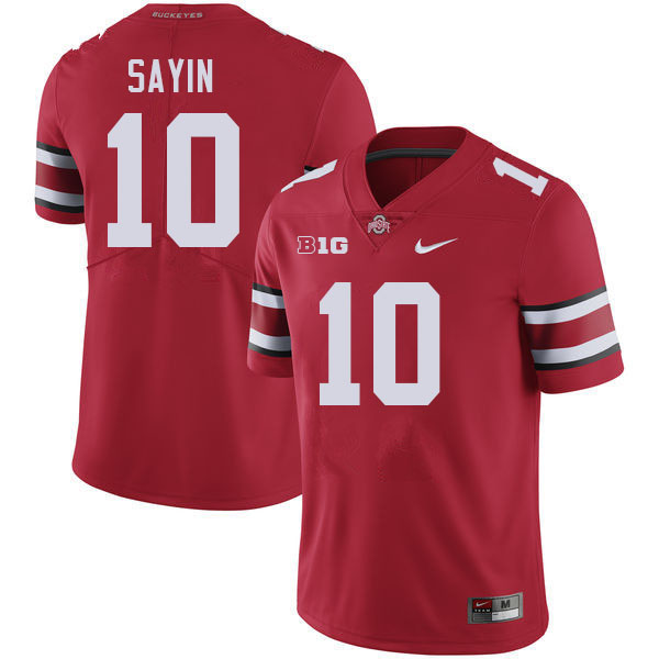 Men #10 Julian Sayin Ohio State Buckeyes College Football Jerseys Stitched-Red